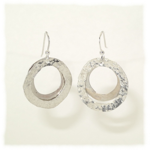 Twin ring earring